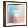 Inspirational Typographic Quote - You are Stronger-annafrajtova-Framed Art Print