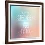 Inspirational Typographic Quote - You are Stronger-annafrajtova-Framed Art Print