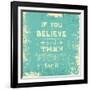 Inspirational Typography Quote on a Grunge Background-kjpargeter-Framed Art Print