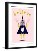 Inspirational Wizard Cat-Jordan Andrew Carter-Framed Giclee Print