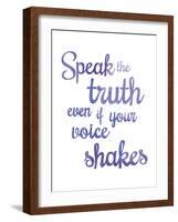 Inspire - Truth-Sasha Blake-Framed Art Print