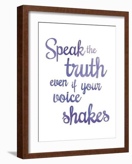 Inspire - Truth-Sasha Blake-Framed Art Print