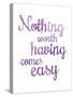 Inspire - Worth-null-Stretched Canvas