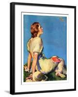 "Inspired by Poetry,"August 24, 1935-Guy Hoff-Framed Giclee Print