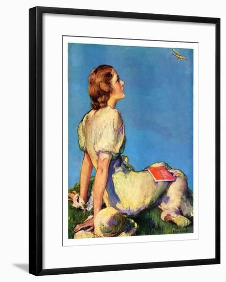 "Inspired by Poetry,"August 24, 1935-Guy Hoff-Framed Giclee Print