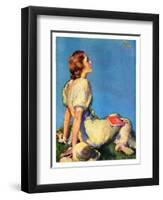 "Inspired by Poetry,"August 24, 1935-Guy Hoff-Framed Giclee Print