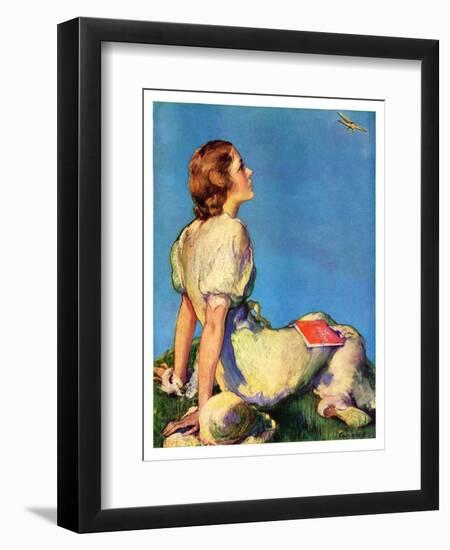 "Inspired by Poetry,"August 24, 1935-Guy Hoff-Framed Giclee Print