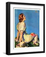 "Inspired by Poetry,"August 24, 1935-Guy Hoff-Framed Premium Giclee Print