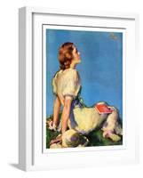 "Inspired by Poetry,"August 24, 1935-Guy Hoff-Framed Giclee Print