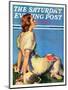 "Inspired by Poetry," Saturday Evening Post Cover, August 24, 1935-Guy Hoff-Mounted Giclee Print