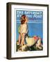 "Inspired by Poetry," Saturday Evening Post Cover, August 24, 1935-Guy Hoff-Framed Giclee Print