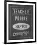 Inspiring Teacher II-Tom Frazier-Framed Giclee Print