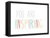 Inspiring-Lila Fe-Framed Stretched Canvas