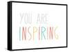 Inspiring-Lila Fe-Framed Stretched Canvas