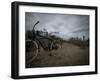 Instagram Filtered Image of a Vintage Bicycle and Sand Dunes on the Beach-pablo guzman-Framed Photographic Print