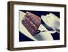 Instagram Vintage Style Chocolate Cake-Gajus-Framed Photographic Print