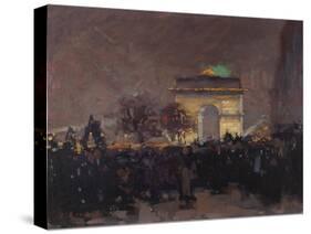 Installation des cendres du soldat inconnu. Paris, 11 novembre 1920-Ernest Renoux-Stretched Canvas