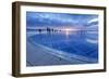 Installation Greetings to the Sun by Nikola Basic at Sunset, Zadar, Dalmatia, Croatia, Europe-Markus Lange-Framed Photographic Print