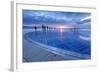 Installation Greetings to the Sun by Nikola Basic at Sunset, Zadar, Dalmatia, Croatia, Europe-Markus Lange-Framed Photographic Print