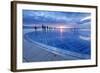 Installation Greetings to the Sun by Nikola Basic at Sunset, Zadar, Dalmatia, Croatia, Europe-Markus Lange-Framed Photographic Print