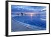 Installation Greetings to the Sun by Nikola Basic at Sunset, Zadar, Dalmatia, Croatia, Europe-Markus Lange-Framed Photographic Print