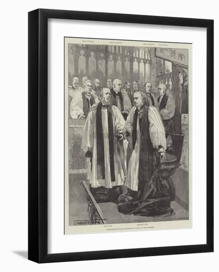 Installation of the Archbishop of York in York Minster-Thomas Walter Wilson-Framed Giclee Print