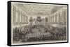 Installation of the Duke of Newcastle at the Mechanics' Hall Nottingham as Provincial Grand Master-null-Framed Stretched Canvas