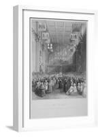 Installation of the Lord Mayor of London at the Guildhall, City of London, 1838-Harden Sidney Melville-Framed Giclee Print