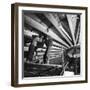 Installation of the Roof for a Liquid Methane Tank-Heinz Zinram-Framed Photographic Print