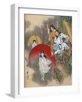 Installation of the Sun Goddess, 1925-Kawanabe Kyosai-Framed Giclee Print