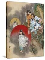 Installation of the Sun Goddess, 1925-Kawanabe Kyosai-Stretched Canvas