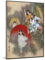 Installation of the Sun Goddess, 1925-Kawanabe Kyosai-Mounted Giclee Print