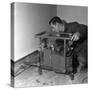 Installing a Damp Proof Course in a House in Goldthorpe, South Yorkshire, 1957-Michael Walters-Stretched Canvas