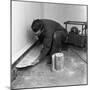 Installing a Damp Proof Course in a House in Goldthorpe, South Yorkshire, 1957-Michael Walters-Mounted Photographic Print