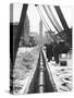 Installing a Water Pipe, North Broad Looking South, Philadelphia, Pennsylvania-null-Stretched Canvas