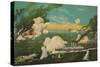 Instant Sinking of the Ships in the Great Sea Battle at Lushun Bay-null-Stretched Canvas