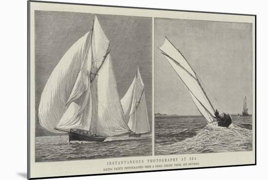 Instantaneous Photography at Sea-null-Mounted Giclee Print