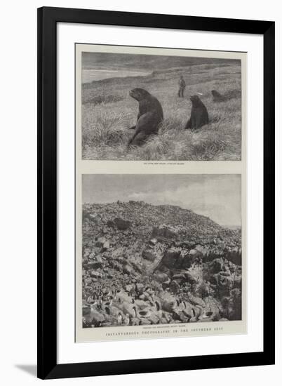 Instantaneous Photography in the Southern Seas-null-Framed Giclee Print