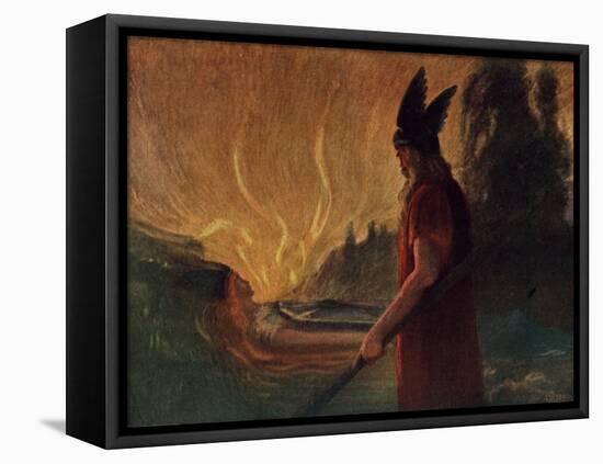 Instantly a Stream of Fire Gushed Forth-Hermann Hendrich-Framed Stretched Canvas