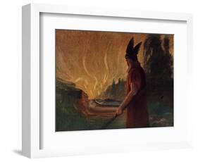 Instantly a Stream of Fire Gushed Forth-Hermann Hendrich-Framed Giclee Print