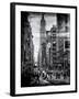 Instants of NY B&W Series - Urban Street Scene in Broadway - Canal Street - Manhattan - New York-Philippe Hugonnard-Framed Photographic Print