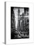 Instants of NY B&W Series - Urban Street Scene in Broadway - Canal Street - Manhattan-Philippe Hugonnard-Stretched Canvas