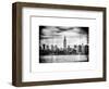 Instants of NY BW Series - Landscape View Manhattan with the Empire State Building - New York-Philippe Hugonnard-Framed Art Print