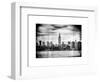 Instants of NY BW Series - Landscape View Manhattan with the Empire State Building - New York-Philippe Hugonnard-Framed Art Print