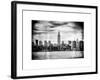 Instants of NY BW Series - Landscape View Manhattan with the Empire State Building - New York-Philippe Hugonnard-Framed Art Print