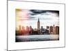 Instants of NY BW Series - Landscape View Manhattan with the Empire State Building - New York-Philippe Hugonnard-Mounted Art Print