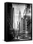 Instants of NY BW Series - Urban Scene in Winter at Grand Central Terminal in New York City-Philippe Hugonnard-Framed Stretched Canvas