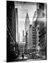 Instants of NY BW Series - Urban Scene in Winter at Grand Central Terminal in New York City-Philippe Hugonnard-Mounted Premium Photographic Print