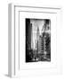 Instants of NY BW Series - Urban Scene in Winter at Grand Central Terminal in New York City-Philippe Hugonnard-Framed Art Print