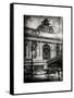 Instants of NY BW Series - Urban Scene View in Winter-Philippe Hugonnard-Framed Stretched Canvas